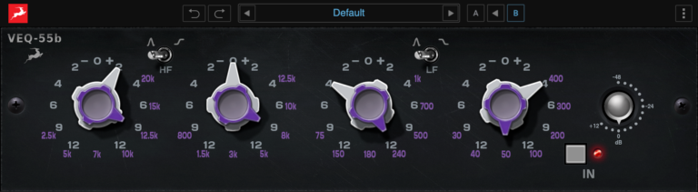 Antelope Audio VEQ-55B 4-Band EQ / HPF / LPF Plugin