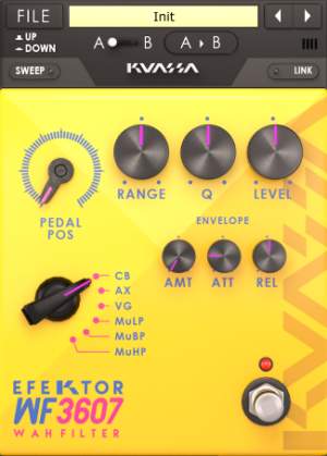 Kuassa Efektor WF3607 Wah Filter Plugin