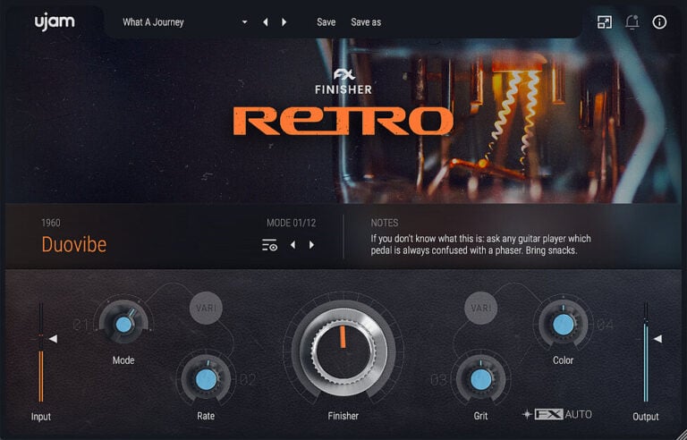 UJAM Finisher Retro Creative Vintage FX Plugin