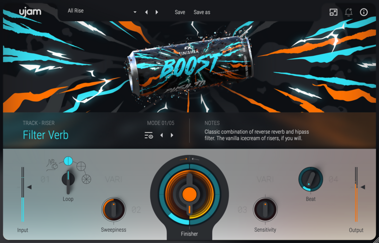 UJAM Finisher Boost Multi-effects Plugin