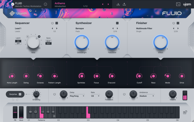 UJAM Usynth Fluid Software Synthesizer