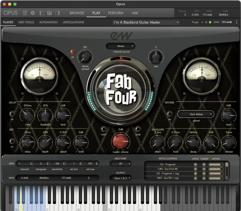 EastWest Fab Four Virtual Instrument Software