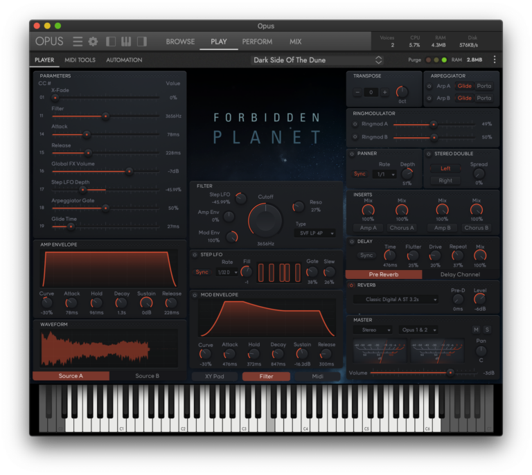 EastWest Forbidden Planet Cinematic Synth Plug-in