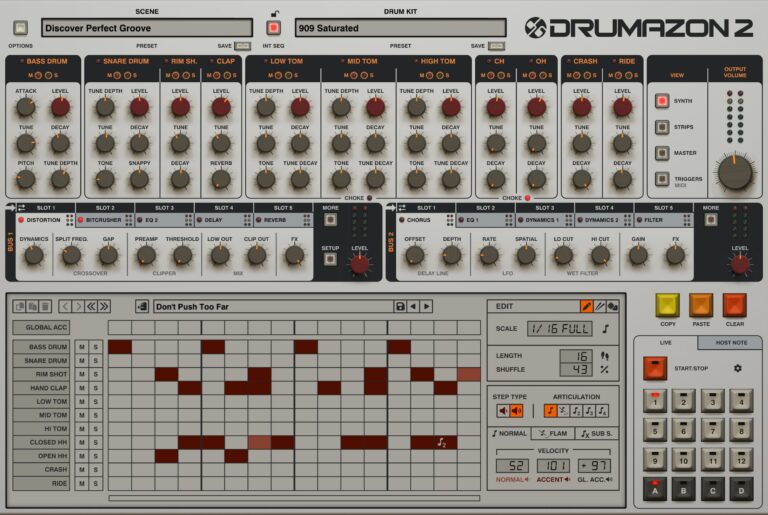 D16 Group Drumazon 2 Drum Machine Plugin