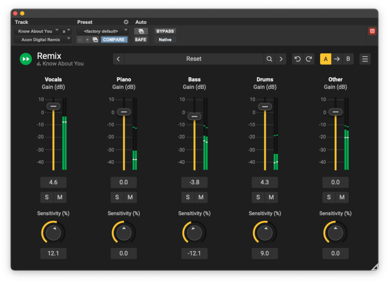 Acon Digital Remix Stem Separation Plugin