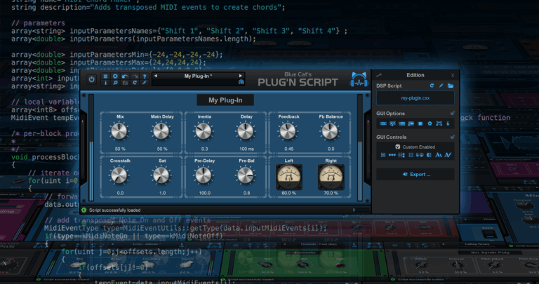 Blue Cat Audio Plug'n Script Plugin