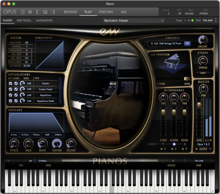 EastWest Pianos - Bosendorfer 290 - Platinum Edition Grand Piano Software Instrument