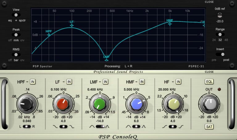 PSP Audioware ConsoleQ British Console EQ Plugin