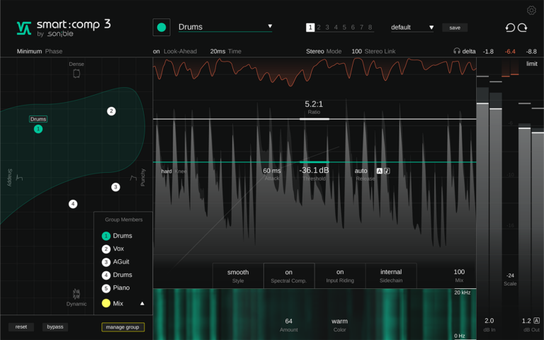 Sonible smart:comp 3 Compressor Plugin