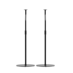 KANTO SLH Universal Height Adjustable Speaker Stands for Satellites up to 9 lbs - Black, Pair - Image 2