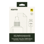 KANTO HD Performance Kit - Screen Cleaner, Microfibre Towel, 8K HDMI Cable, 2 m/6.5'