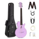 Enya Nova Go AI SP1 - Purple Carbon Fiber Electric Acoustic Travel Guitar