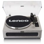 LENCO LS-440GY - Record Player with 4 built-in speakers - Fabric - Grey